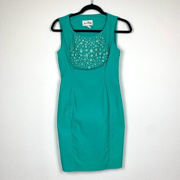 Joseph Ribkoff Dresses & Skirts - Joseph Ribkoff 4 Beaded Sleeveless Sheath Dress